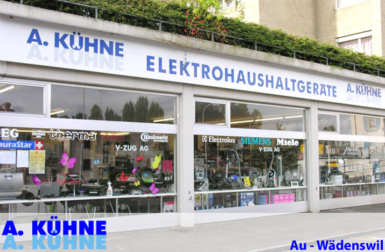 A.Khne Au / Wdenswil, Kaffeemaschinen Waschmaschinen Wschetrockner Tumbler Khlgerte Herde & fen Steamer Kleingerte Staubsauger ... zur Startseite 